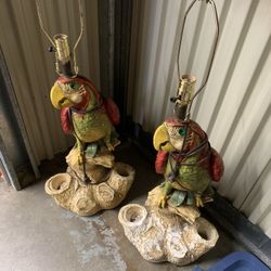  Antique Parrot Lamps 