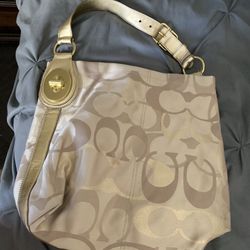 Champagne /gold Coach Purse