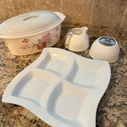  Various Kitchen Items (10 Pieces) Bowl, Server, Plater &  More 