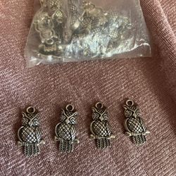 Owl Charms Lot of 27