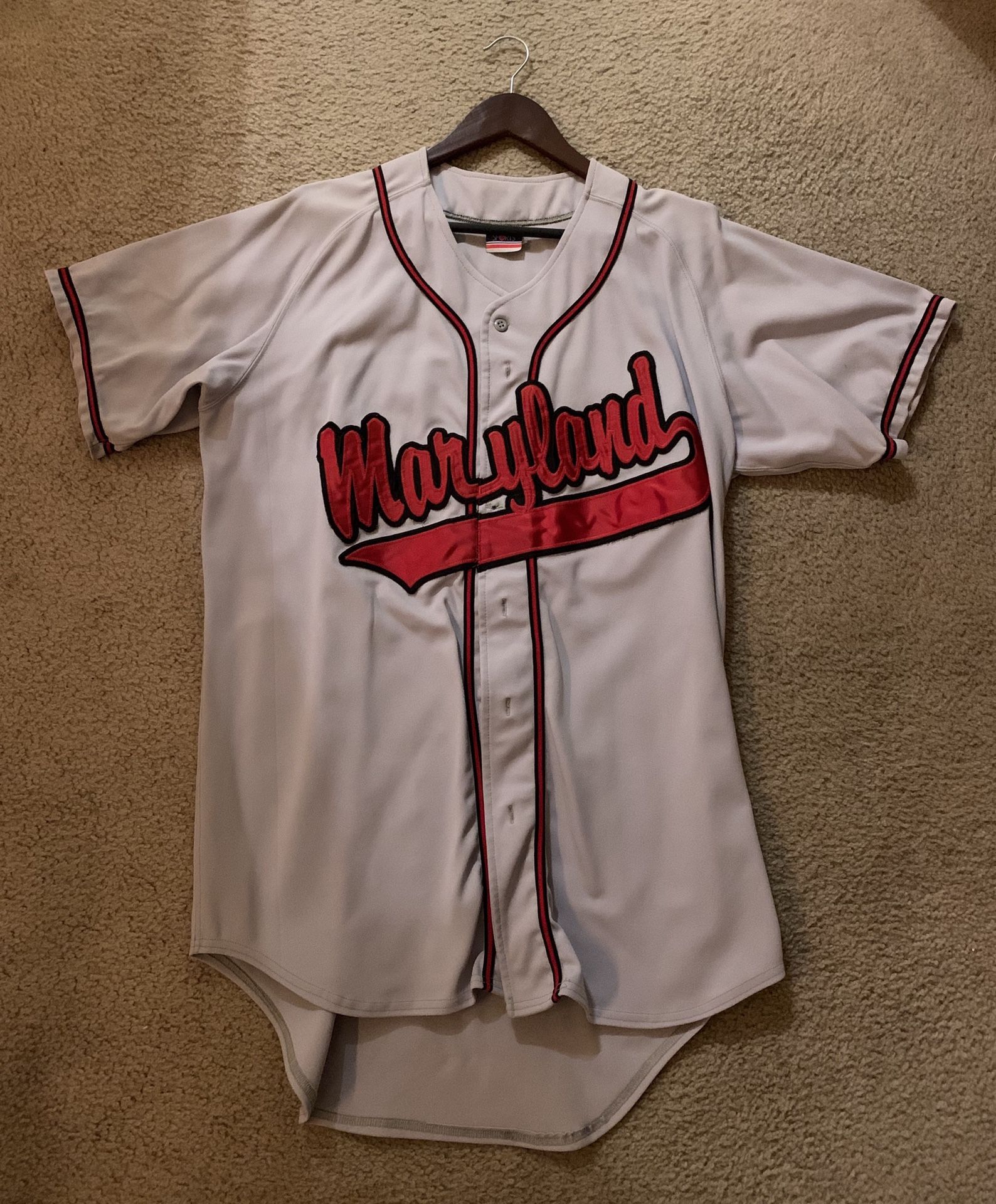 Official Team Issue University of Maryland Baseball Jersey