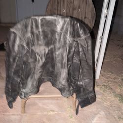 Black Leather Jacket Genuine 