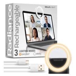 GearLight Selfie Ring Light for Computer or Phone - iPhone 
