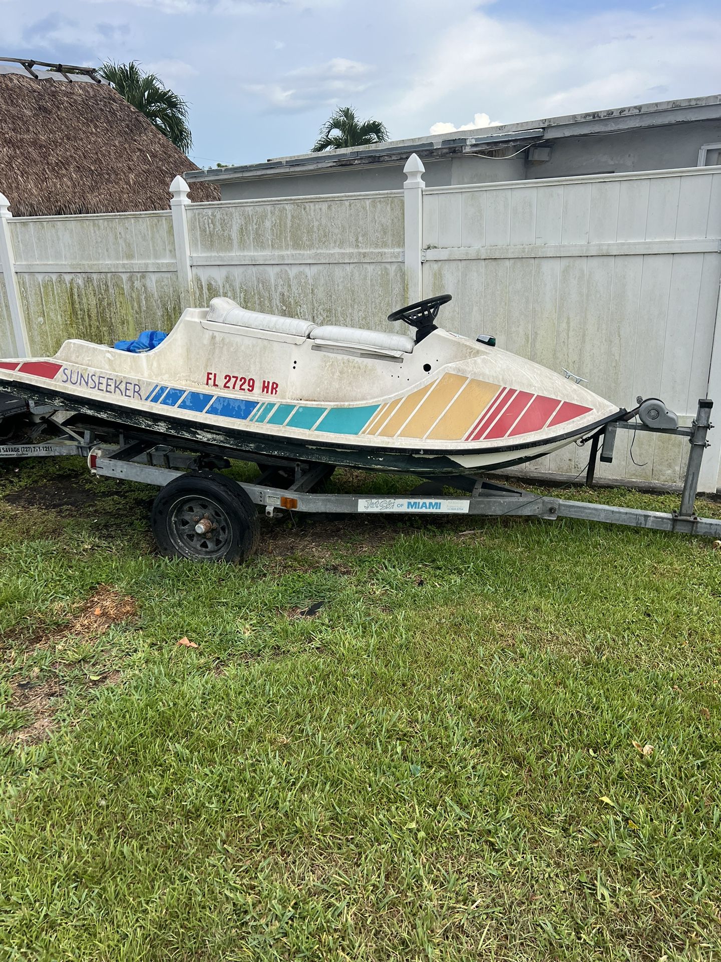 Free Outboard Jet Ski Only No Title No Trailer No Engine