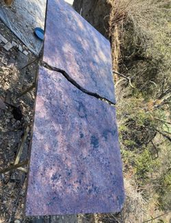 Granite slab table top pink
