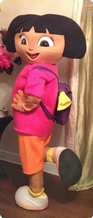 Dora costume mascot