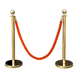 I Have 6 Velvet Rope Gold Stanchions 