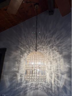 Two 18”x15” crystal chandeliers