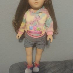 My Life As 18-in Play Doll Long Brown Hair With Brown Eyes