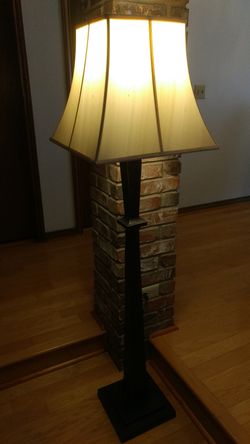 Pottery Barn oil rubbed bronze floor lamp