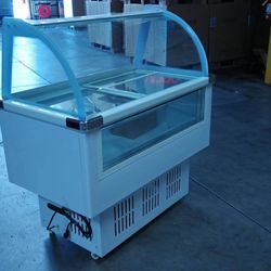 Clearance 12 pan Ice Cream Gelato Display Dipping Cabinet 8105