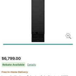 Jenn-Air JBZFL18IGX 18 Inch Smart Built-In Counter Depth Freezer Column with 8 cu. ft. Capacity, Wi-Fi Enabled, Left Hinge, Automatic Defrost, Ice Mak