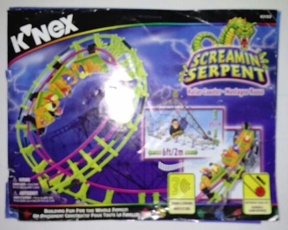Knex Screaming Serpent roller coaster