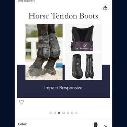 horse tendon boots soze medium