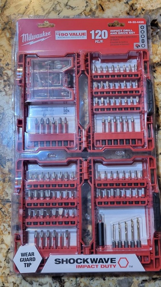 Milwaukee 120 Pc. Impact Drill And Drive Bit Set