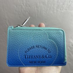 NWT Tiffany & Co Card Holder / Coin Bag 