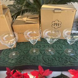 Princess House  4 Copas Grandes Para Margaritas