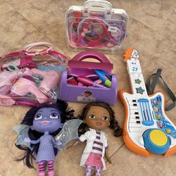 Vampirina Talking Doll, Doc Mcstuffins Talking Doll And Medical Equipment, VTech Guitar 
