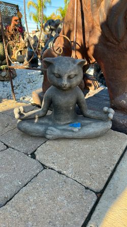 Cat Yoga Statue