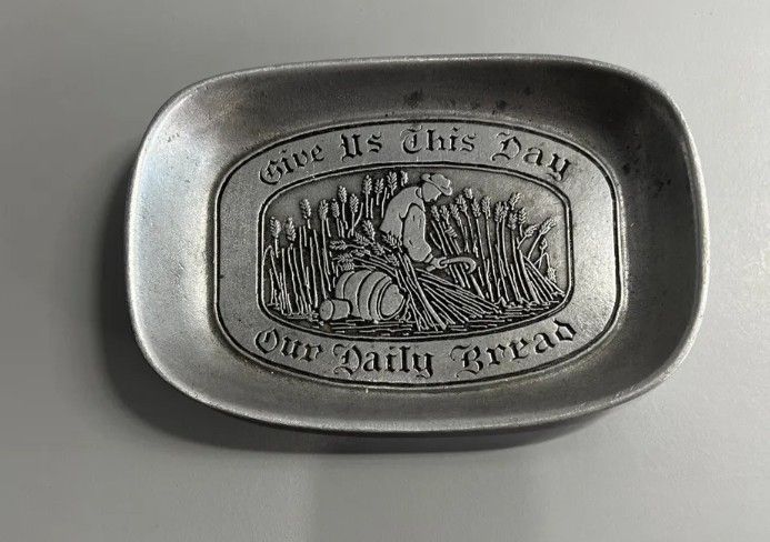 RWP Wilton "Give Us Our Daily Bread" Pewter Tray