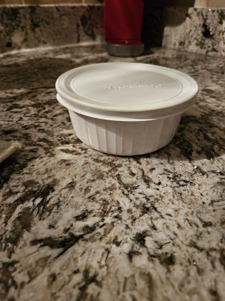 Three Glass Storage Containers W Lids