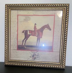 ROAN HORSE (Cheval Roan) BY BOMBAY COMPANY Framed