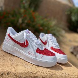 Swarovski Custom Af1 Any Color With Text
