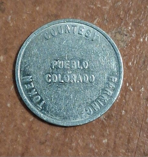 One vintage Pueblo parking token