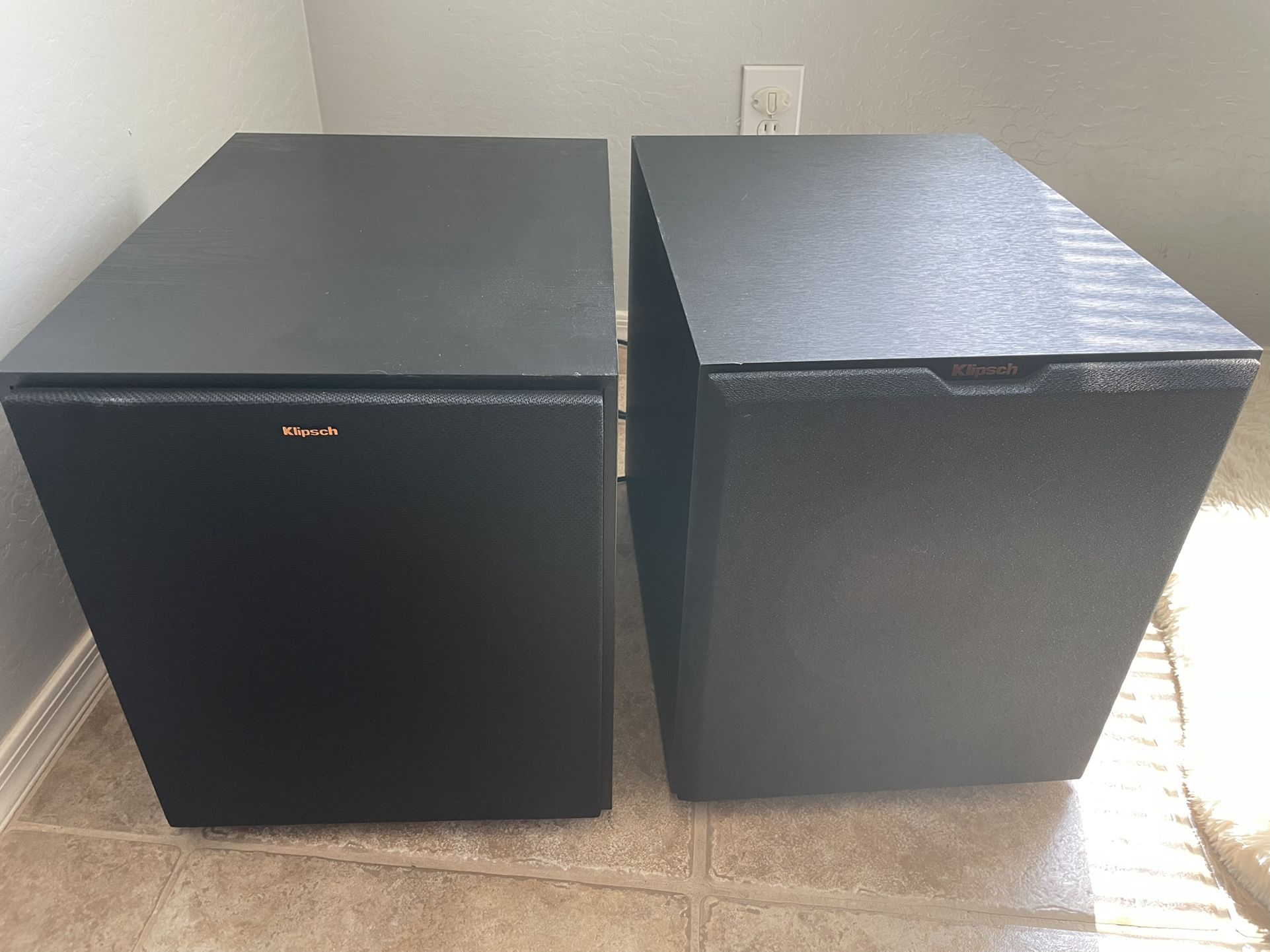 2 Klipsch  Subwoofer Model 120 SW/Model -R-12SW