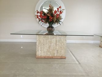 1 Dining room table 80”x46