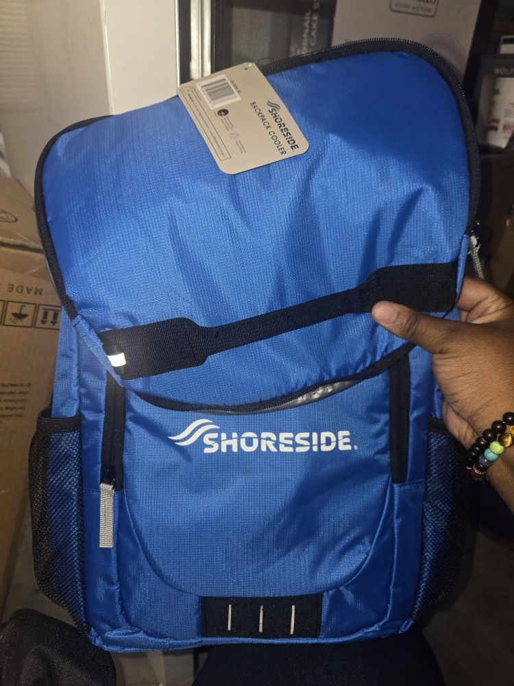 Blue Shoreside Cooler Backpack