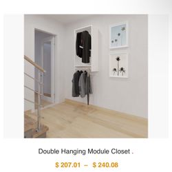 Double Hanging Module Closet 