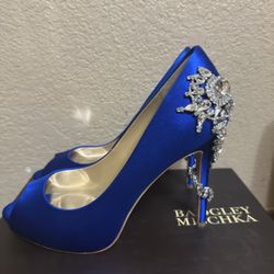 Badgley Mischka Peeptoe Heels 