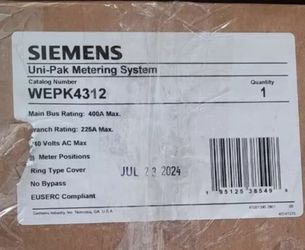 Siemens 400Amp 3-meter Panel