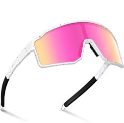 Polarized Kids Sunglasses, UV400 Protection Baseball Sunglasses for Youth Boys Girls, Softball Cycling Running Sports Glasses
