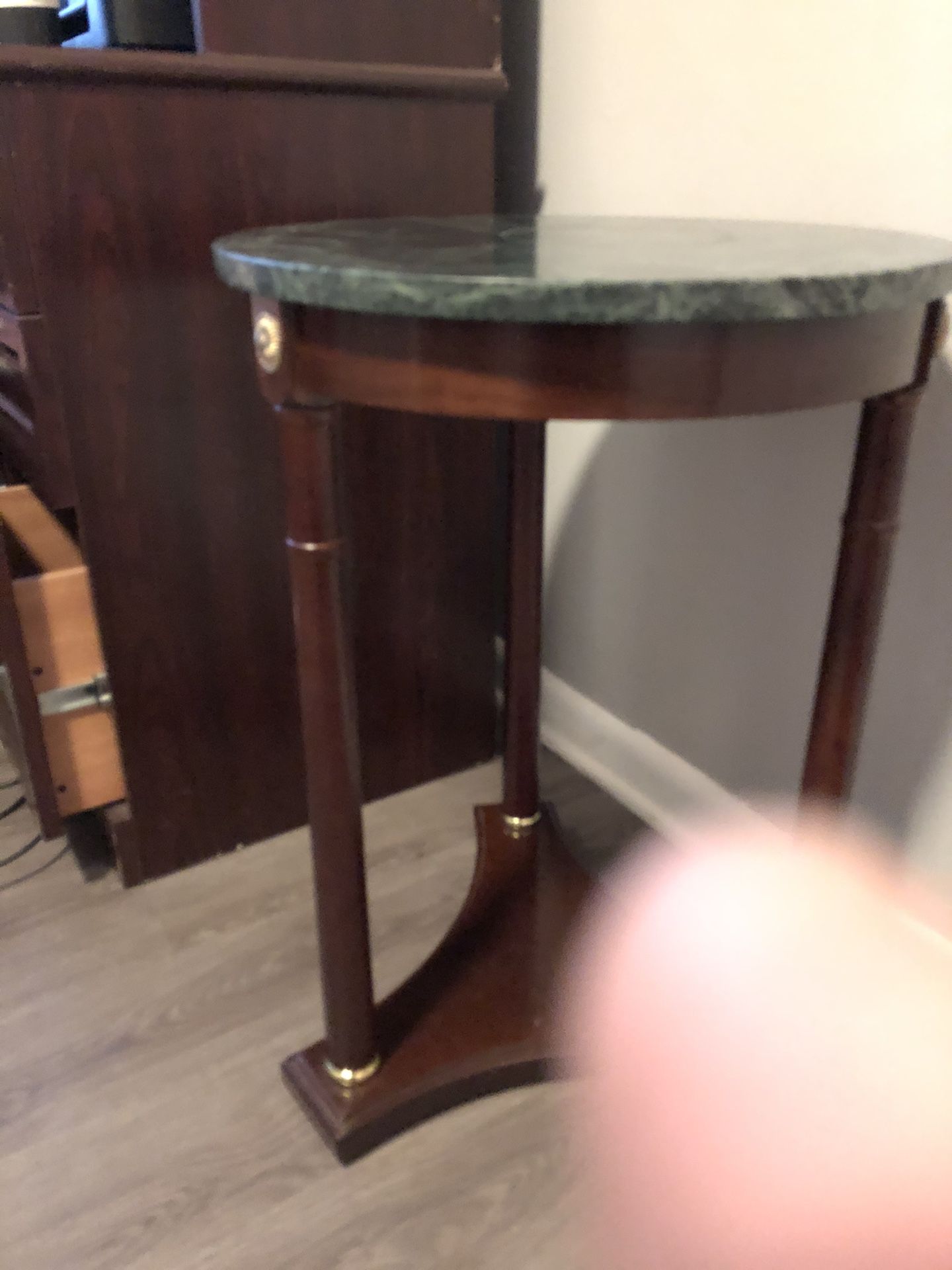 Marble end table