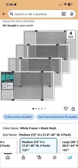 New lounsweer 4 pcs expandable window screens
