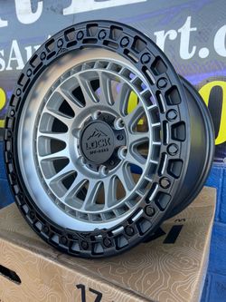 17” LOCK Mojave Set of 4 Wheels 17x9” Rims Size   - Brand New