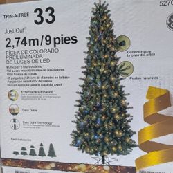 9ft GE Christmas Tree LED White Or Multicolor