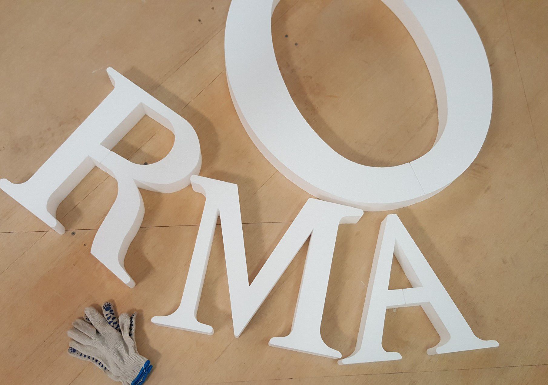 Foam Letters & Logos CNC machine custom cutting - events / wedding decor