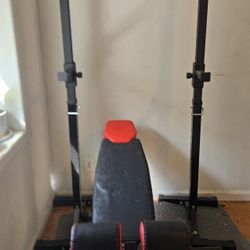 Weight Plate Set With Bench, Rack, And Trampoline. Reasonable Offer Accepted 