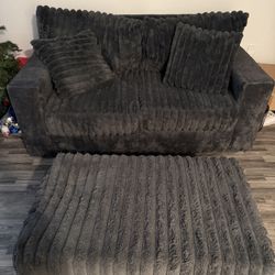 2 Piece Fluffy Couch W/ Led Lights  800$
