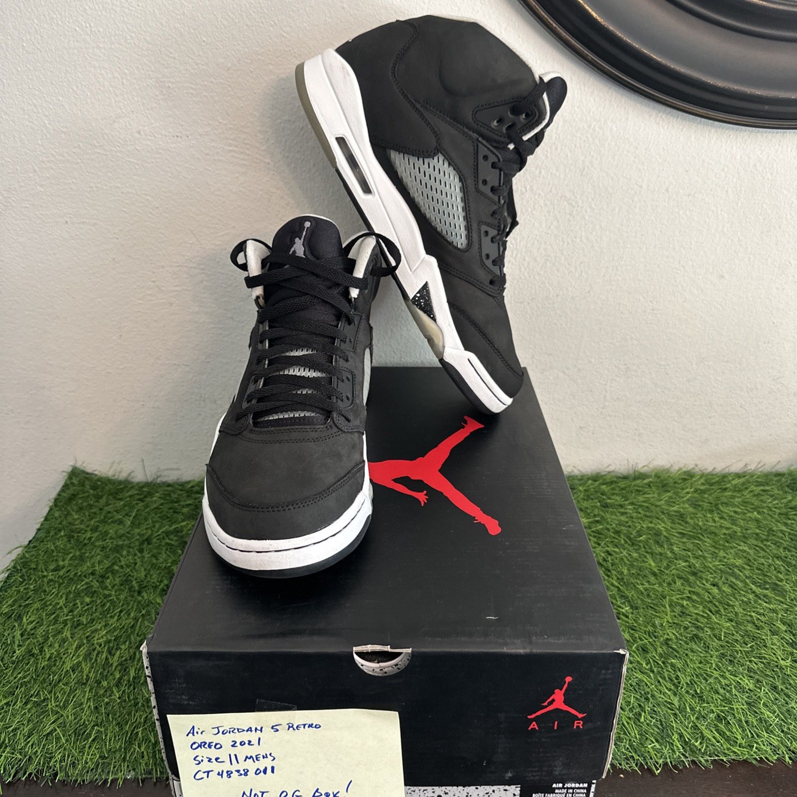 Nike Air Jordan 5 Retro Oreo Moonlight 2021 CT4838-011 Men's Size 11