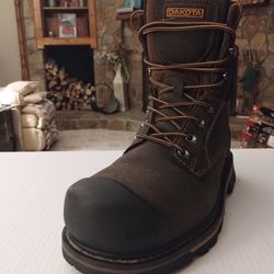 (Size-11W) Like New, Dakota 8" Men's Work Boots 8537 Aluminum Toe Composite Plate Quad
