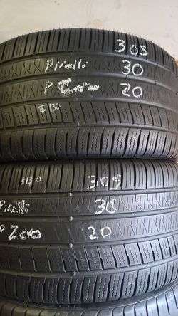 2 used pirell P Zero 305/30/ZR20