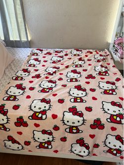 Hello Kitty Apple Throw Blanket
