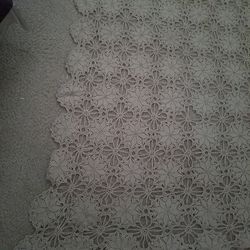 Beautiful crochet tablecloth