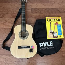 Pyle PGACLS82 6 String Classic Acoustic Guitar Beginner Set