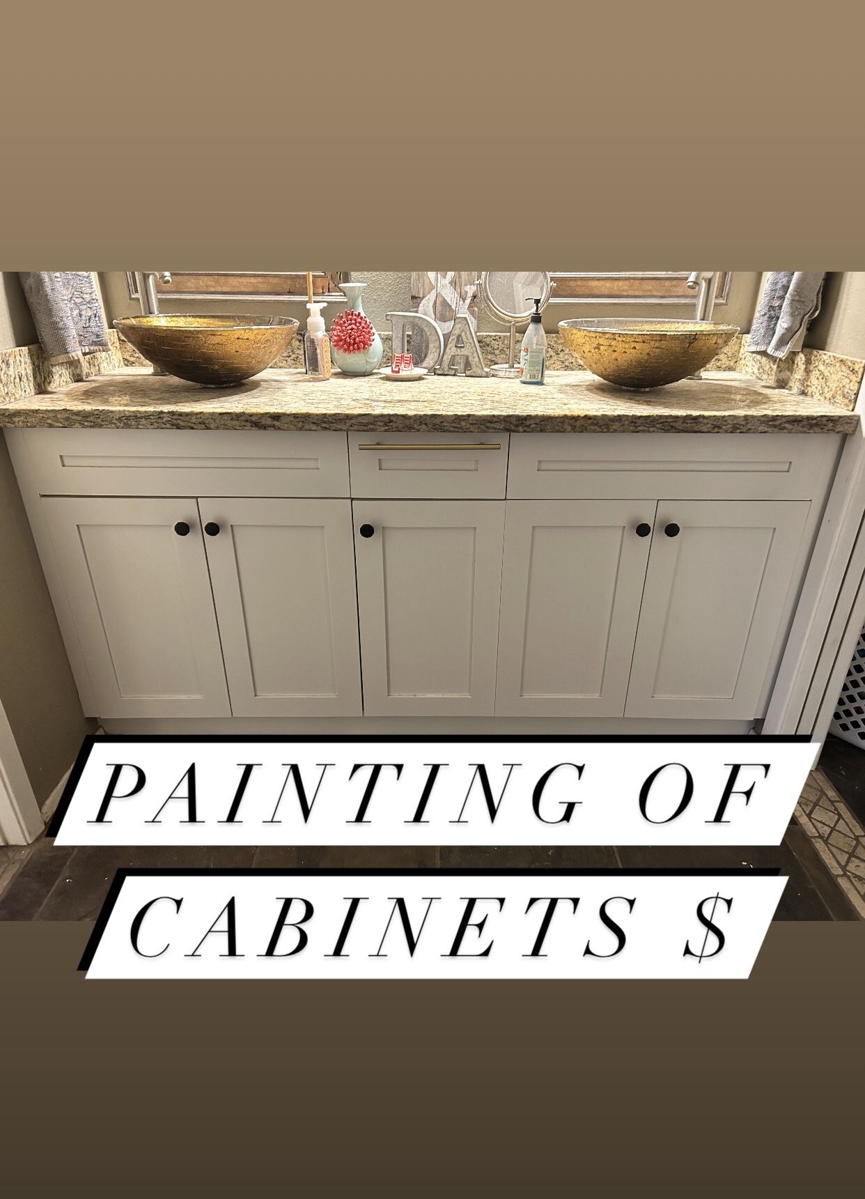 Painting Of Kitchen And Bathroom Cabinets