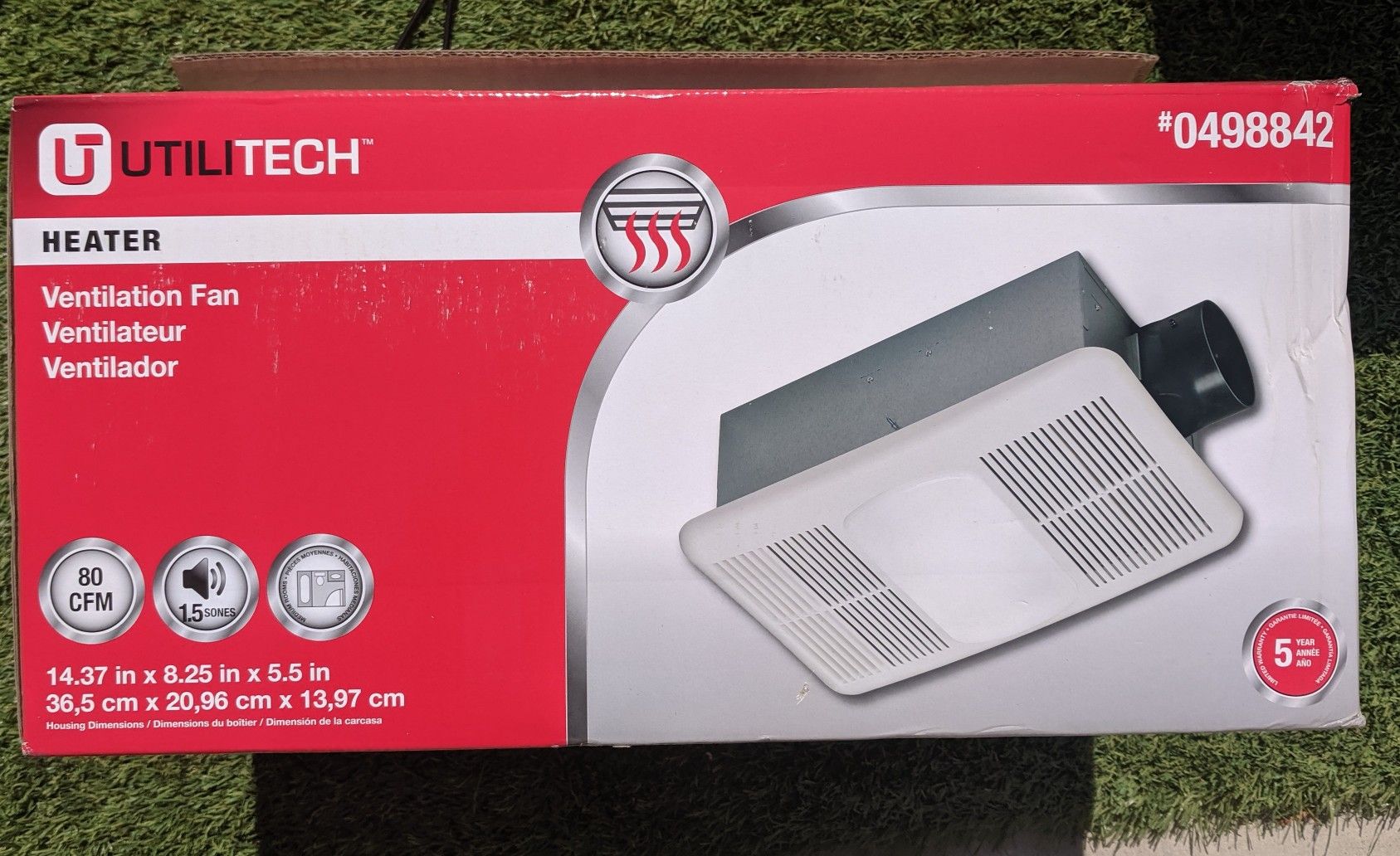 Utilitech Bathroom Ventilation Fan #0498842 Lowes with Heater for Sale in  Downey, CA - OfferUp